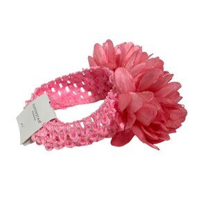 New Superstar Accessories Pink Headband Elastic floral baby one size stretchy cu